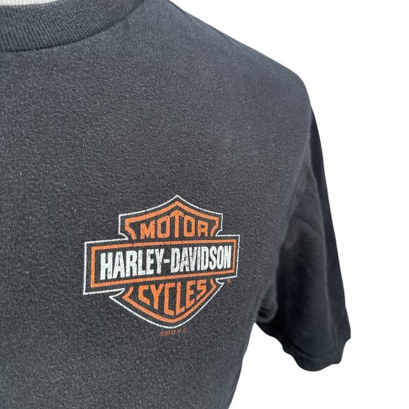 Harley Davidson Rommel Bike Fest 2014 T-Shirt Men’s Medium Black Pin Up Girl Tee - Picture 2 of 10